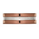 8mm Men's Chisel Titanium Wedding Band Ring with Brown Plating product
