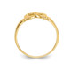 14K Yellow Gold High Polished Heart Promise Ring product