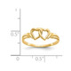 14K Yellow Gold High Polished Heart Promise Ring product