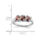 3/4 Carat (ctw) Three-Stone Garnet Ring in Sterling Silver product