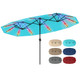 Double-Sided Patio Umbrella with Solar Lights product