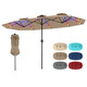 Double-Sided Patio Umbrella with Solar Lights product