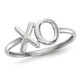 Ladies 14K White Gold Polished XO Fashion Ring product