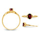 3/5 Carat (ctw) Solitaire Garnet Ring in 14K Yellow Gold (Size 7) product