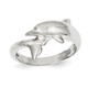 Ladies 14K White Gold Polished Dolphin Ring (Size 7) product