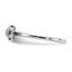 14K White Gold Diamond Bow Promise Ring 1/12 Carat (ctw Color H-I, I2-I3) product