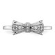 14K White Gold Diamond Bow Promise Ring 1/12 Carat (ctw Color H-I, I2-I3) product