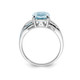 4.40 Carat (ctw) Natural Swiss Blue Topaz Ring in Sterling Silver product