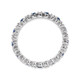 1/4 Carat (ctw) Lab Created Blue Sapphire Ring Band in Sterling Silver product