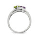 7/10 Carat (ctw) Amethyst and Peridot Heart Ring in Sterling Silver product