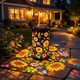 Colorful Sunflower and Butterfly Solar Garden Lantern product
