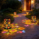 Colorful Sunflower and Butterfly Solar Garden Lantern product