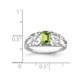 1/2 Carat (ctw) Emerald-Cut Peridot Ring in Sterling Silver product