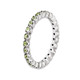 Natural Green Peridot 1/2 Carat (ctw) Eternity Band Ring in Sterling Silver product