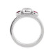 1/3 Carat (ctw) Lab Created Ruby Ring with Diamonds in Sterling Silver product