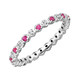 0.30 Carat (ctw) Lab-Created Ruby Ring in Sterling Silver product