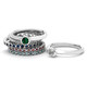 2/5 Carat (ctw) Lab-Created Emerald Ring in Sterling Silver product