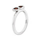 1/2 Carat (ctw) Garnet Double Heart Ring in Sterling Silver product