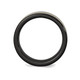 8mm Men's Black Ceramic Wedding Band Ring with 14K Yellow Gold Inlay product
