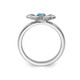 1/10 Carat (ctw) Blue Topaz Flower Ring in Sterling Silver product