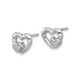 Sterling Silver Polished Double Heart Post Earrings product