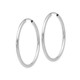Medium Hoop Earrings in 14K White Gold  1 1/4 Inch (2.00 mm) product