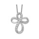 Endless Hope Cross Pendant Necklace in Sterling Silver with Chain product