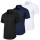 Men's Short Sleeve Slim-Fit Dress Shirt (3-Pack) product