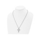 Men's Titanium Brushed Cross Pendant Necklace with Chain (22") product