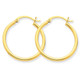 1" Small Hoop Earrings in 14K Yellow Gold (2.00 mm) product