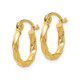Small Twist Hoop Earrings in 14K Yellow Gold 1/2 Inch (2.00 mm) product