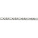 22" Sterling Silver Figaro Chain Necklace (4.50mm) product