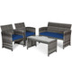 Patio Rattan Furniture Set (8 Pieces) product
