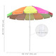 Yescom Rainbow Beach Umbrella  product