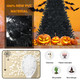 Goplus Black  Christmas Tree with Purple LED Lights ( 7 feet) product