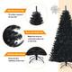 Goplus Black  Christmas Tree with Purple LED Lights ( 7 feet) product