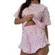 Women’s Loose Fit Crew Neck Leopard Loungewear Set product