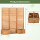 Outdoor Privacy Screen with Planter Boxes product