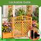 Gated Garden Arbor with Planter Boxes product