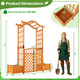 Gated Garden Arbor with Planter Boxes product