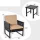 Rattan Coffee Cushioned 3-Piece Patio Set product