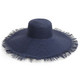 Extra Wide Brim Fringe Straw Sun Hat product