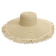 Extra Wide Brim Fringe Straw Sun Hat product
