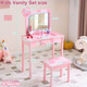 Kids' Dressing Table Set with LED Backlit product