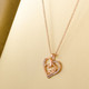 18K Rose Gold "Mom" Drop Necklaces product