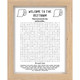 'Welcome to the Restroom' Art Print product