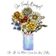 Personalized Family Flower Bouquet Print product
