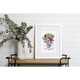 Personalized Family Flower Bouquet Print product