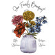 Personalized Family Flower Bouquet Print product