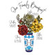 Personalized Family Flower Bouquet Print product